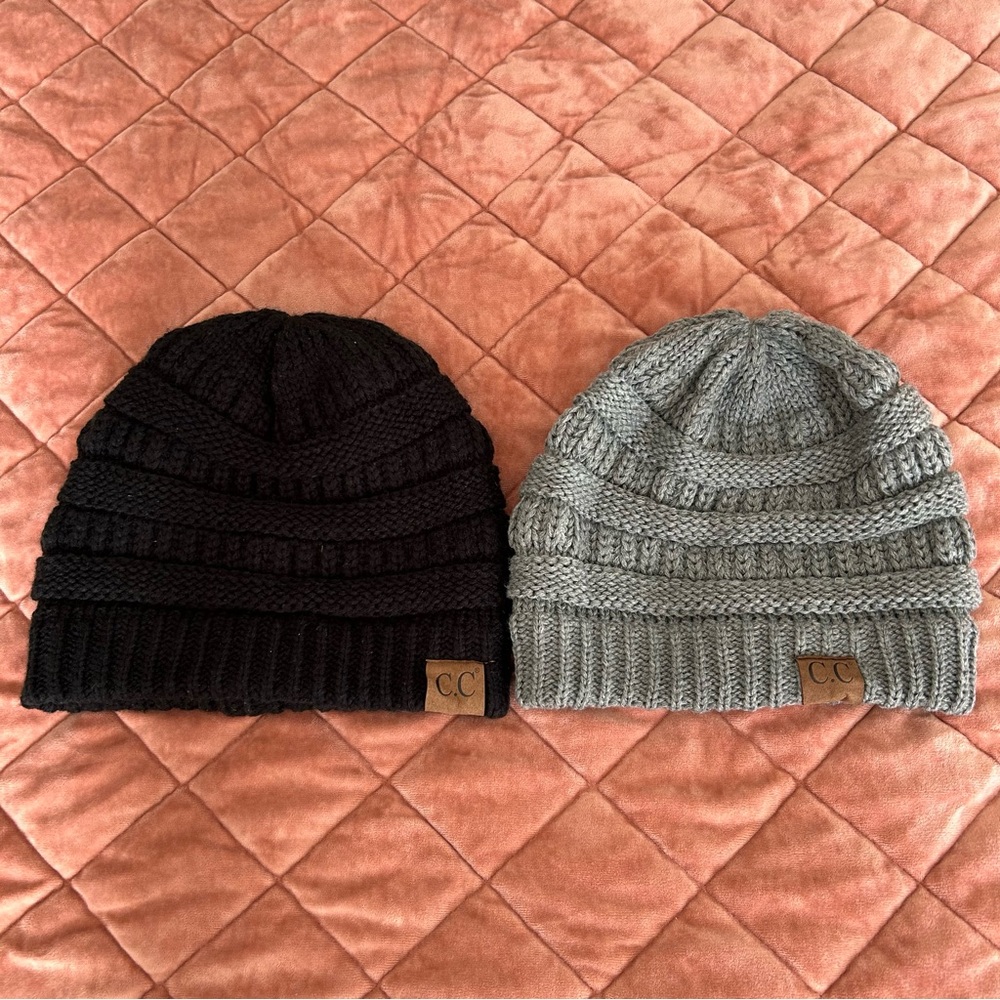 Bundle of 2 C.C beanies, EUC